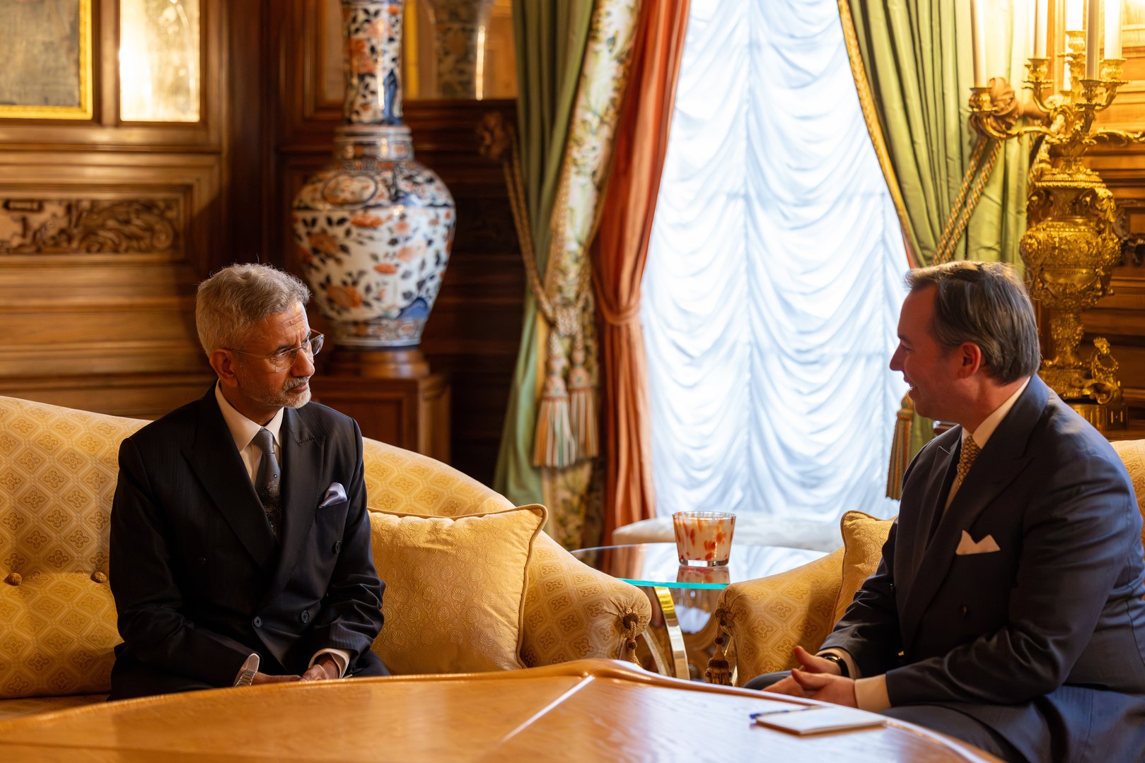 External Affairs Minister Dr. S. Jaishankar with Grand Duke Guillaume of Luxembourg